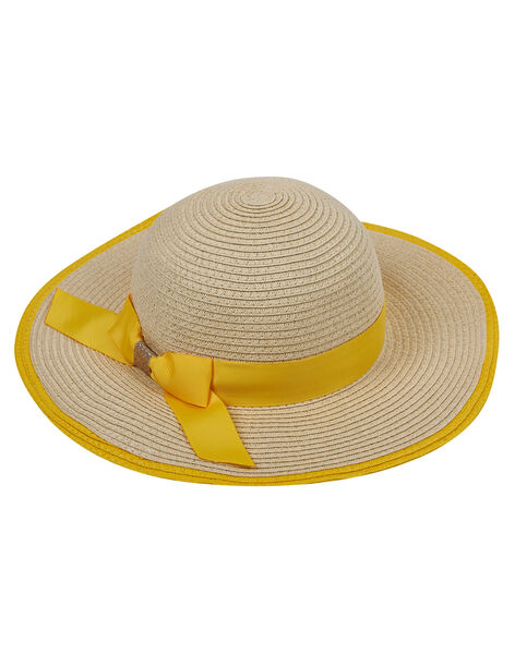 Chapeau Enfant Fille En Paille Avec Gros Nœud Spring Days Dpam