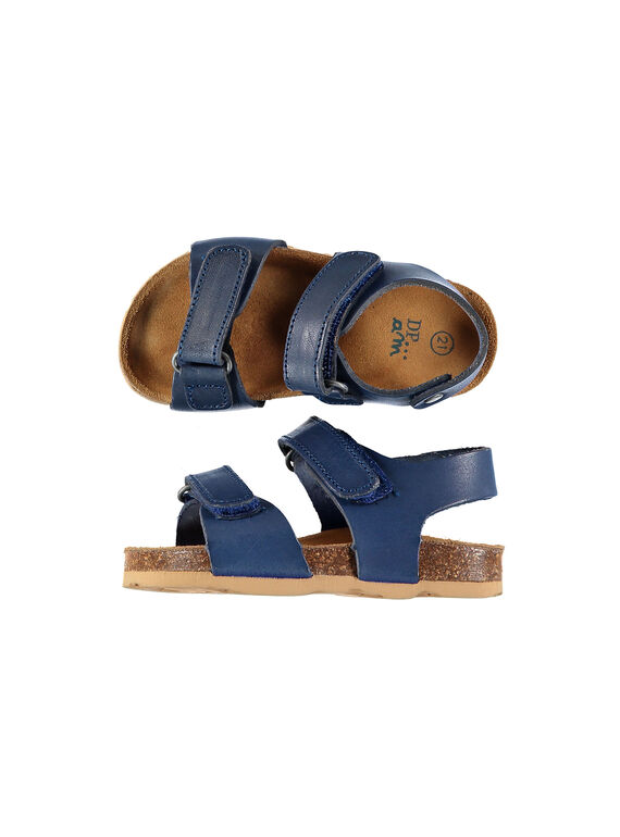 Sandale ville cuir bébé garçon FBGNUBLUE / 19SK38D3D0EC218