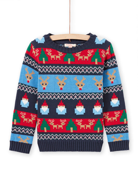 Pull de Noël manches longues enfant garçon MONOPUL / 21W902Q1PUL705