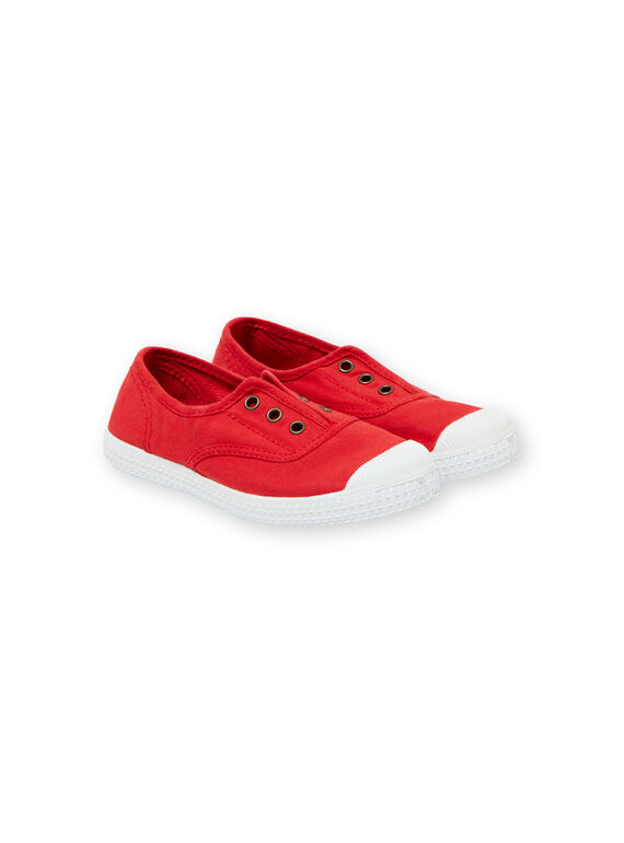 Tennis rouges enfant garçon FGTENRED / 19SK36B5D16050