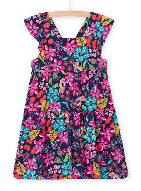 Robe multicolore à imprimé fleuri enfant fille NAJOROB8 / 22S901C4ROBC211