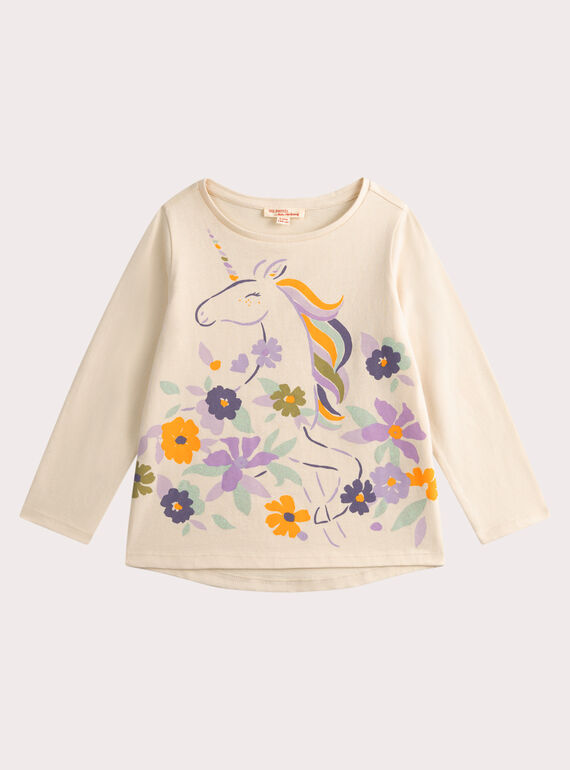 T-shirt animation licorne avec glitter pour fille VAPERTEE2 / 24W901R3TML005