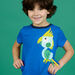 Tee Shirt Manches Courtes Bleu