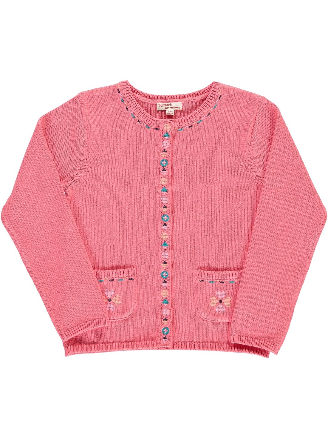 Gilet en maille de coton fille Pull Sweat Gilet DPAM