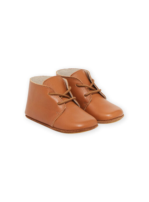 Chaussons en cuir souple PUCHOSLACET / 22XK3841D6P804