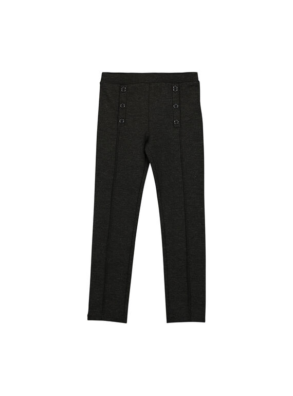 Pantalon maille milano gris fille FAJOPANT1 / 19S90134D2B944