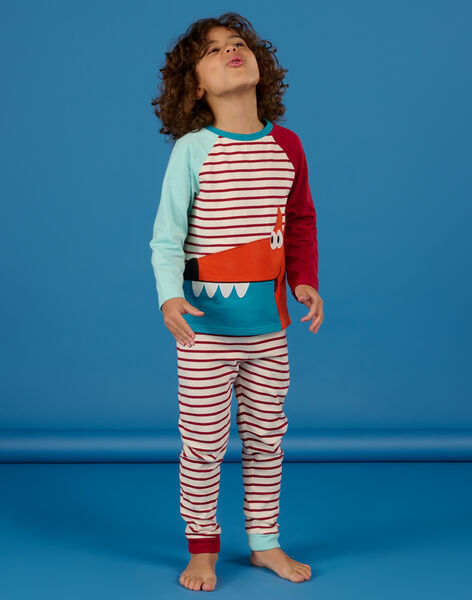 Pyjama à motifs rayures phosphorescent REGOPYJDOG / 23SH12D4PYJA016