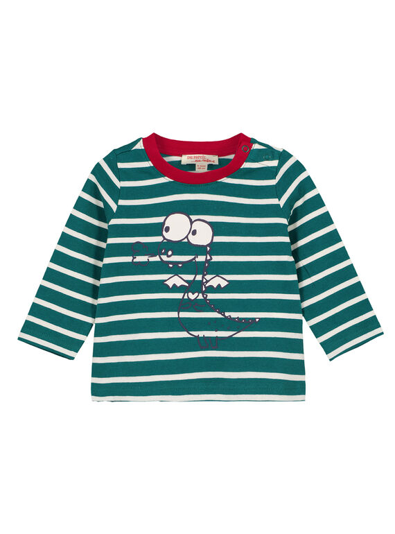 Tee Shirt Manches Longues Vert  GUJOTIRAY1 / 19WG1045TML608