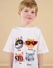 T-shirt à manches courtes à motif chats - Mixte ROSPATI5 / 23S902P5TMC000