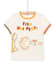Tee Shirt Manches Courtes Ecru NOVITI / 22S902M1TMC007