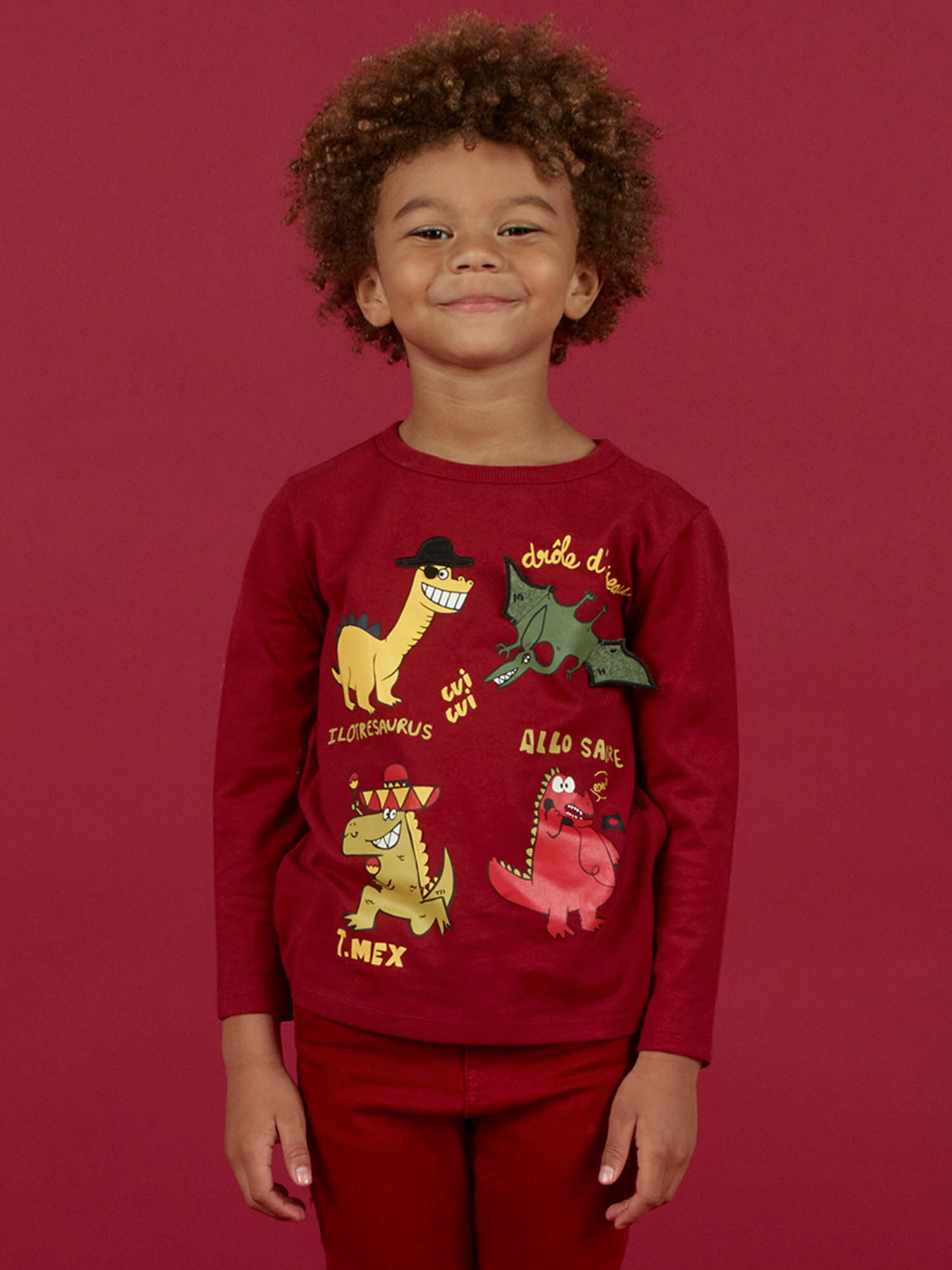 T shirt online enfant bordeaux