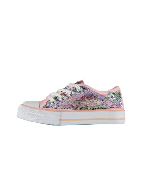 Tennis toile sequins filles FFTENSEQU / 19SK35C2D16030