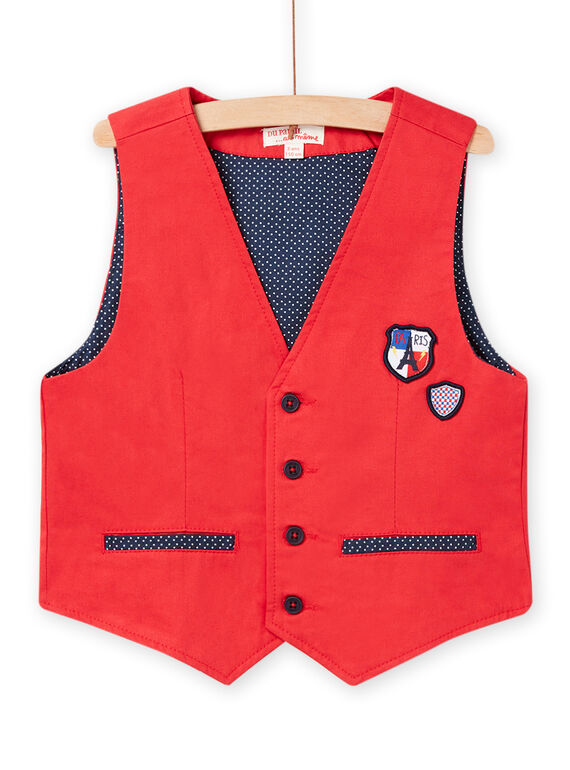 Gilet Sans Manches Rouge NOVAGIL / 22S90221GSMF503