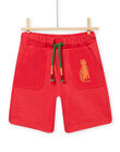 Bermuda rouge enfant garçon NOFLABER2 / 22S902R1BERF517