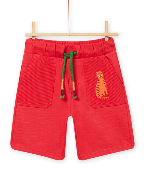 Bermuda rouge enfant garçon NOFLABER2 / 22S902R1BERF517