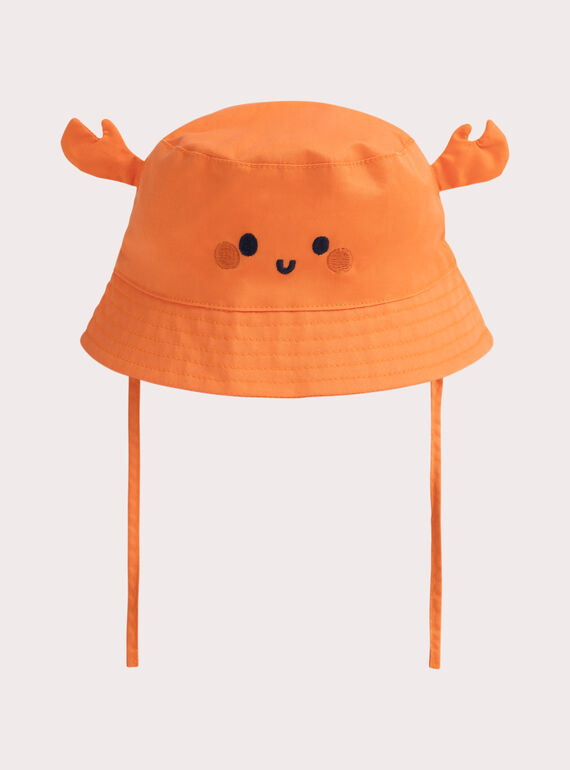 Bob orange motif crabe pour bébé garçon WYUJA2BOB / 25SI10H2CHAE403
