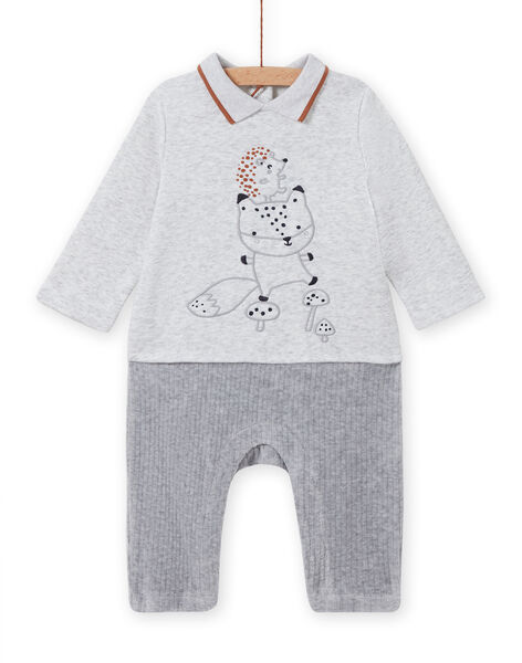 Combinaison Gris Chine Motif Renard Et Herisson Naissance Garcon Ensemble Combinaison Naissance Naissance Dpam
