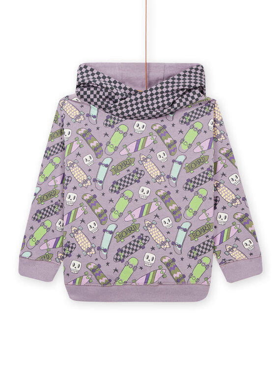 Sweat à capuche à imprimé skate et à carreaux POKASWE / 22W902L1SWE320