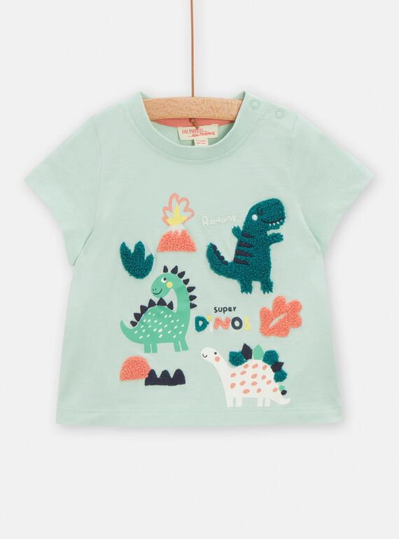 T-shirt opaline à animation dinosaure pour bébé garçon TUCOTEE3 / 24SG10N2TMCG622