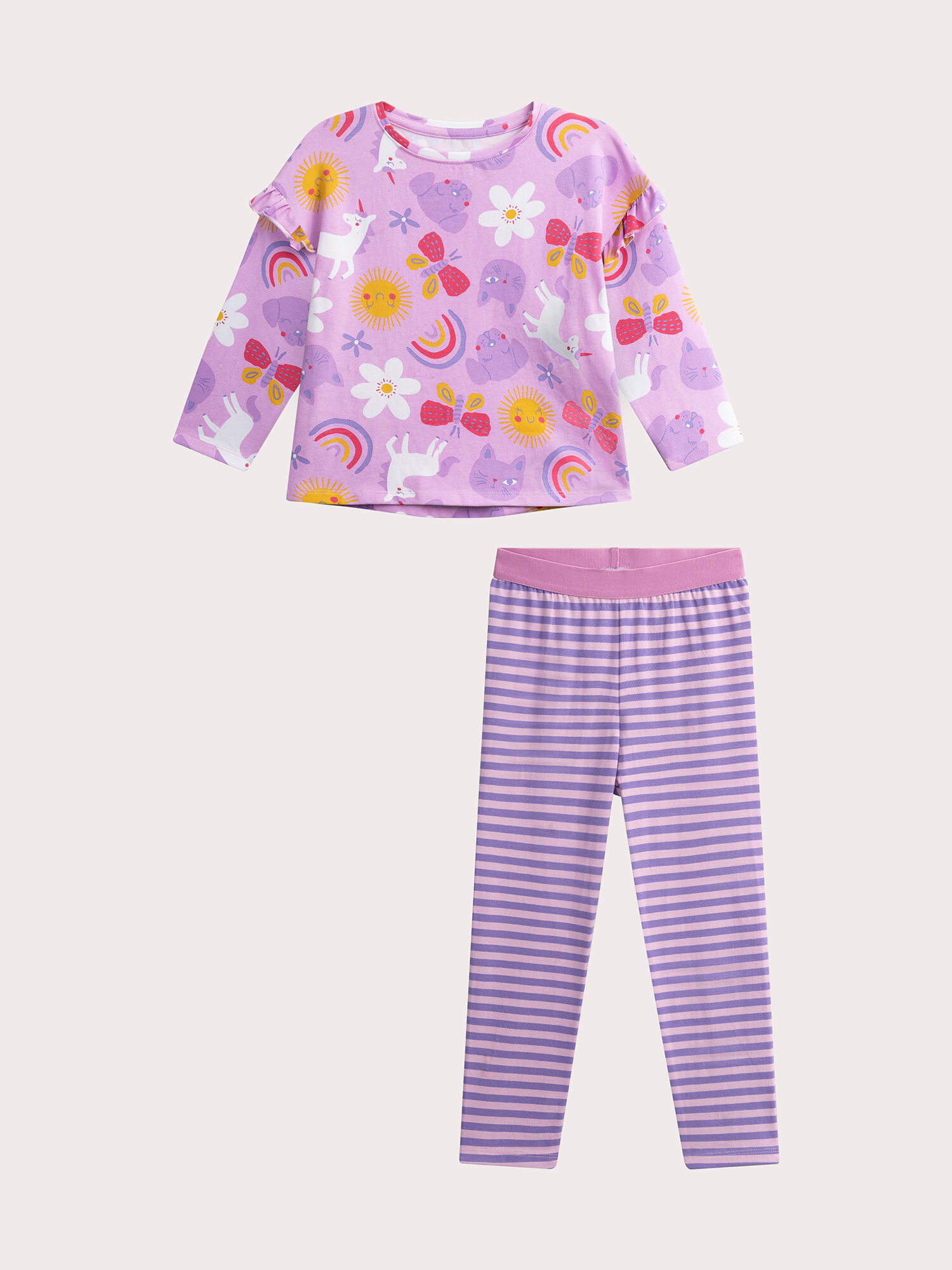 Pyjama a imprime fantaisie pour fille Pyjama DPAM