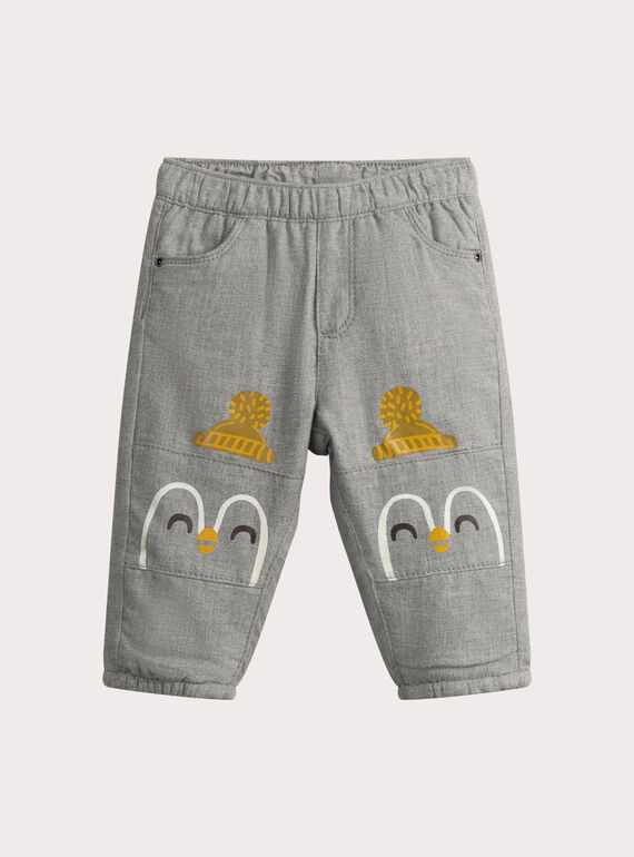 Pantalon à animation pingouin pour bébé garçon VUBAJEAN / 24WG10Q1JEAJ909
