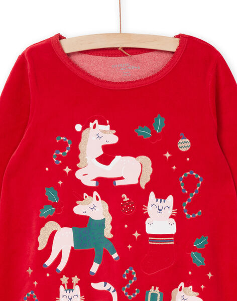Pyjama de Noël rouge et vert PEFACHUNOE / 22WH1171CHN050