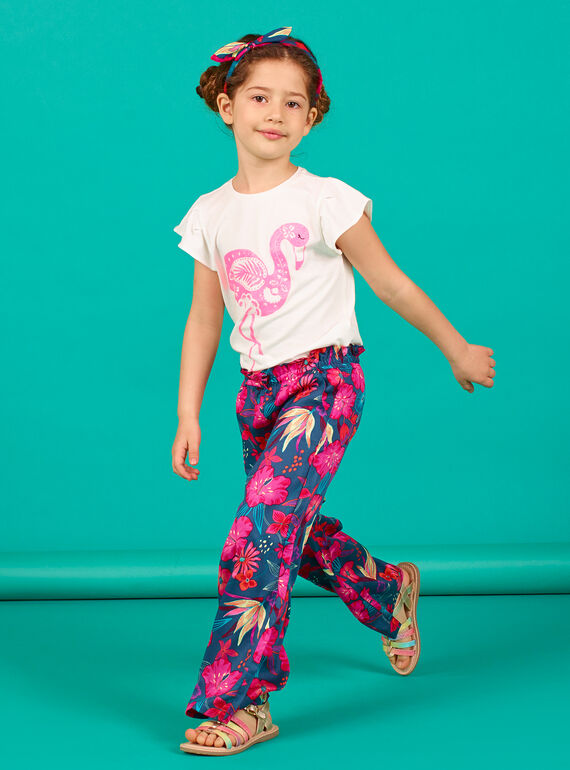 Pantalon fluide, imprimé fleurs hawaiennes LABONPANT / 21S901W1PAN716
