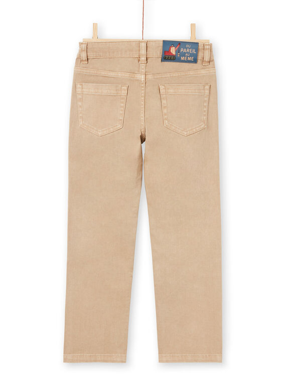 Jean beige enfant garçon MOCOPAN / 21W902L1PAN811