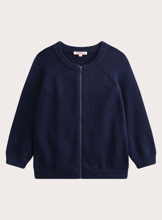 Cardigan zippé bleu nuit  WOMAGIL / 25S90261GIL705
