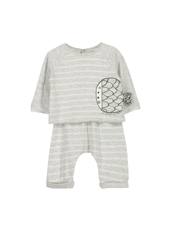 Ensemble en coton bébé mixte FOU1ENS6 / 19SF0516ENS099