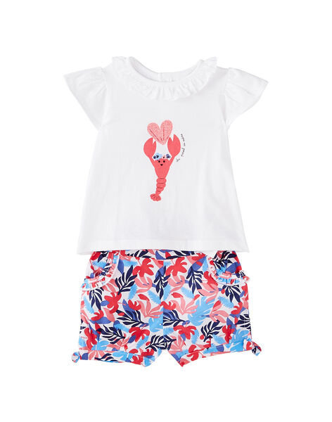 Ensemble Short Et Tee Shirt Bebe Fille Spring Days Bebe Dpam