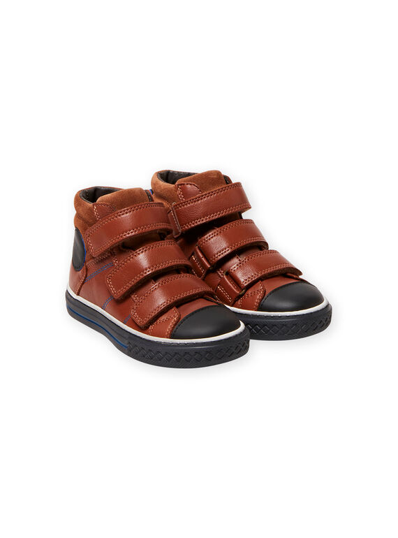 Baskets montantes camel enfant garçon MOBASTRIVTAN / 21XK3652D3F804
