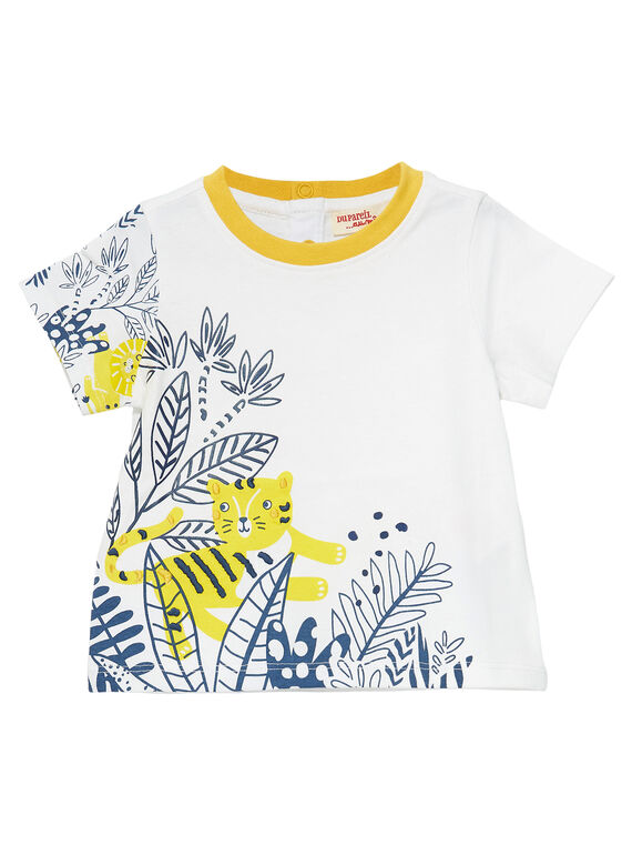 Tee Shirt Manches Courtes Ecru JUTROTI1 / 20SG10F2TMC001