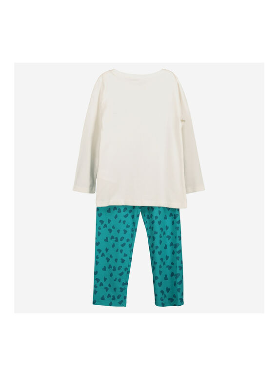 Pyjama en coton fille FEFAPYJGIR / 19SH1142PYJ001