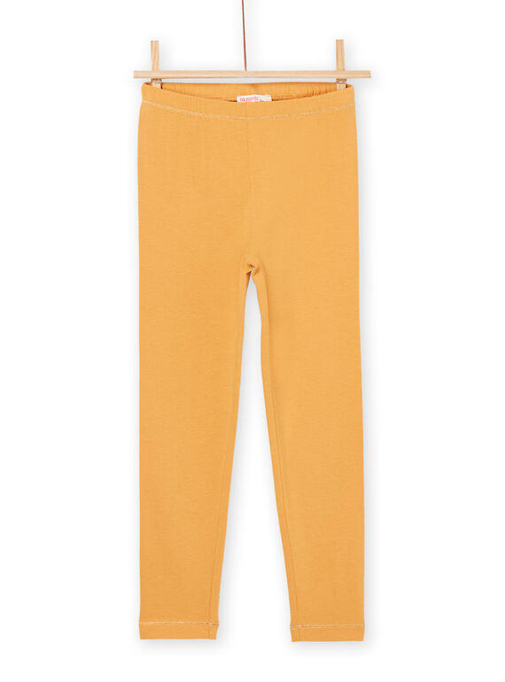 Legging uni jaune PYAJOLEG1 / 22WI01D6CALB107