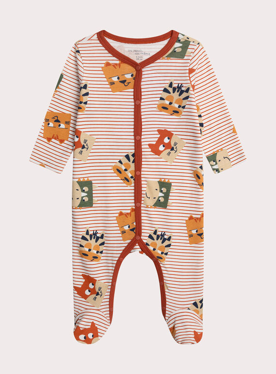 Grenouillère animaux pour bébé garçon XEGAGREMIX / 25WH1433GRE001