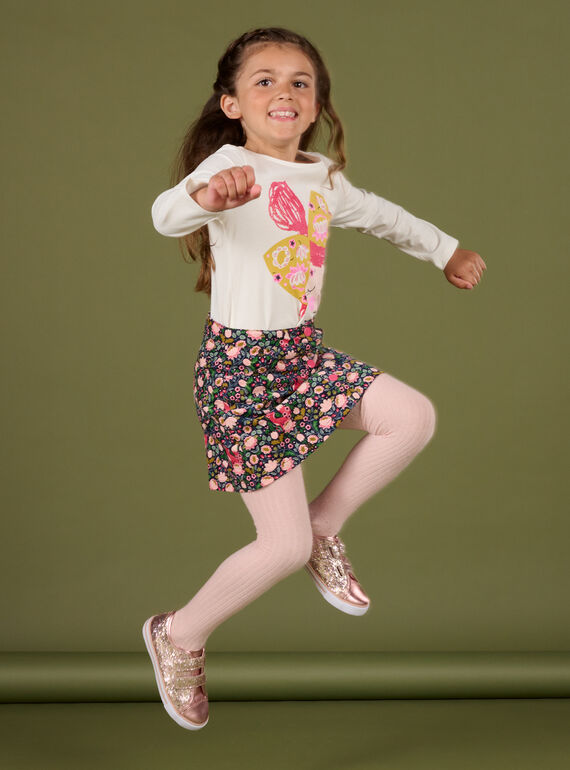 Jupe en velours à imprimé fleuri PARHUJUP / 22W901Q1JUPC205