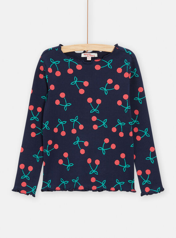 Tee Shirt Manches Longues Bleu nuit TAJOTEE4 / 24S901B2TMLC205