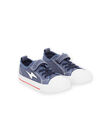 Baskets en toile denim avec patch éclair ROTOILMIX / 23KK3674D16C201