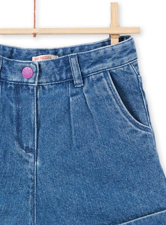 Short en jean enfant fille MAPASHORT / 21W901H1SHOP269