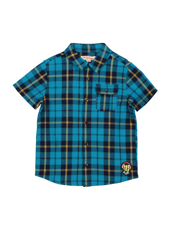 Chemise à carreaux manches courtes garçon FOTUCHEM / 19S902F1CHM210