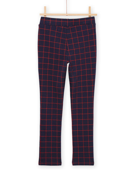 Pantalon souple à carreaux bleu et rouge PAJOMIL2 / 22W901D1PAN070