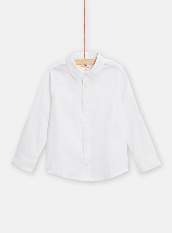 Chemise blanche pour garçon TOESCHEM2 / 24S902V1CHM000