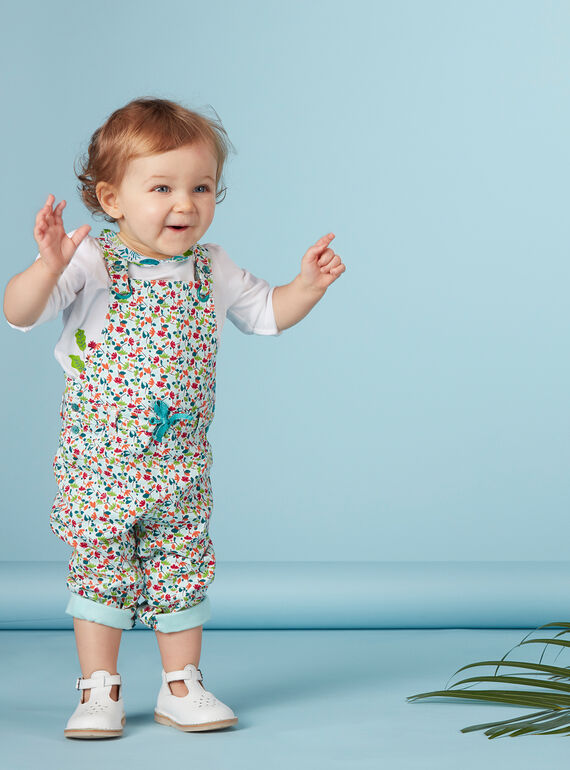 Salopette imprimée bébé fille JICLOSAL / 20SG0911SAL001