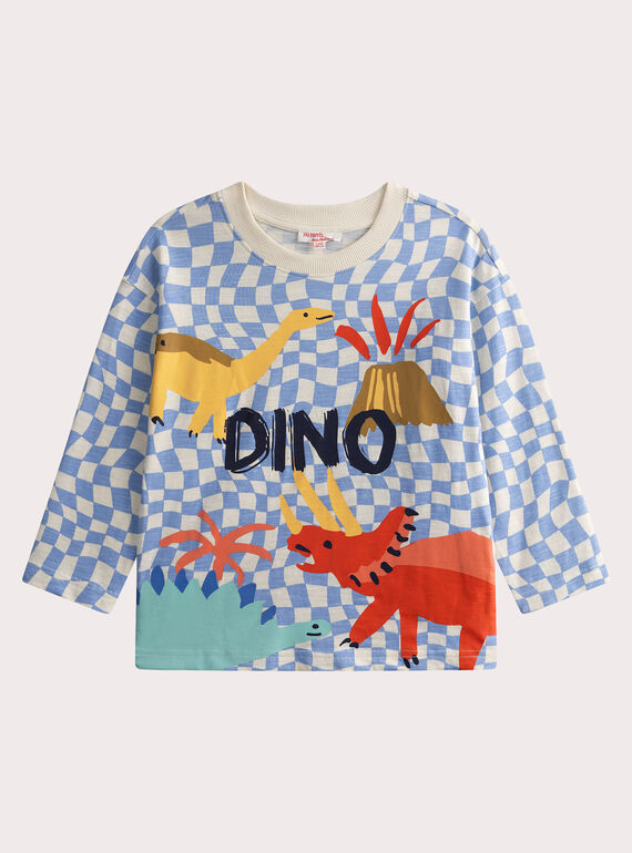 T-shirt manches longues imprimé dammier  WOFITEE2 / 25S90251TML005