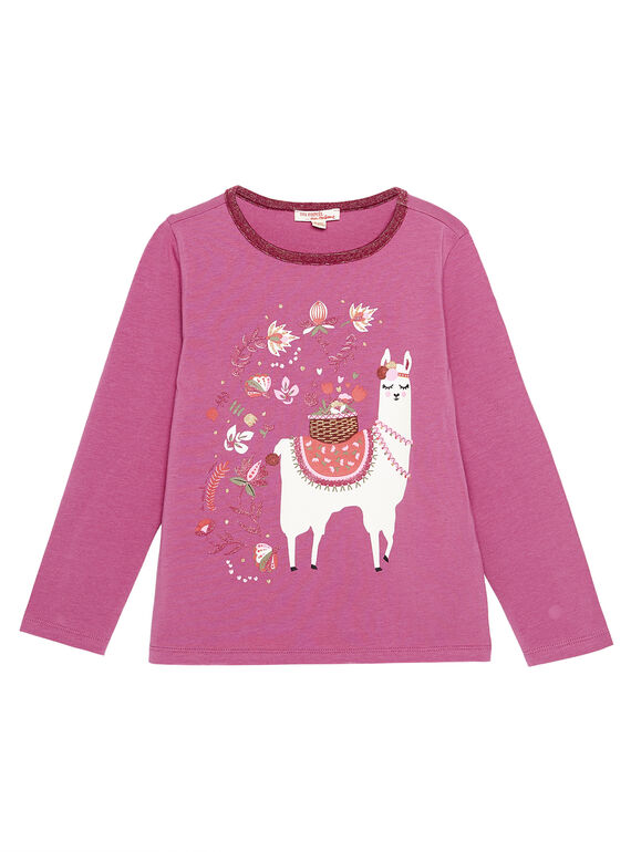tee shirt en jersey , encolure élastiquée avec lurex GABRUTEE1 / 19W901K1TMLH700
