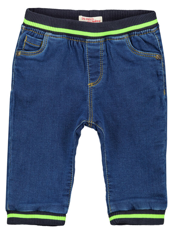 Jeans knit denim moyen bébé garçon GUBLAJEAN / 19WG10S1JEAP274