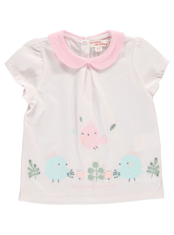 Tee-shirt manches courtes bébé fille CCFTI2 / 18SF03C1TMC301