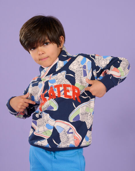 Sweat à capuche à imprimé baskets ROPURSWE1 / 23S902L2SWE705