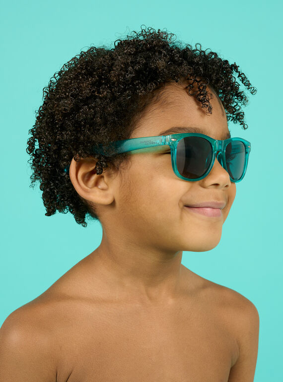 Lunettes de soleil bleu turquoise enfant garçon NYOMERLUN1 / 22SI02L1LUS202
